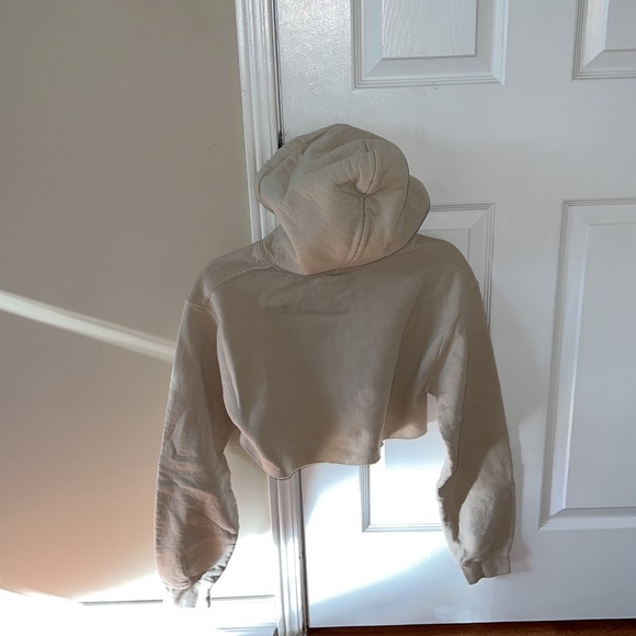 WLKN Tan Cropped Hoodie - Picture 2 of 4